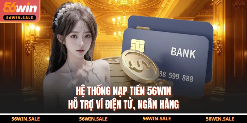 Hệ thống nạp tiền 56WIN hỗ trợ ví điện tử, ngân hàng